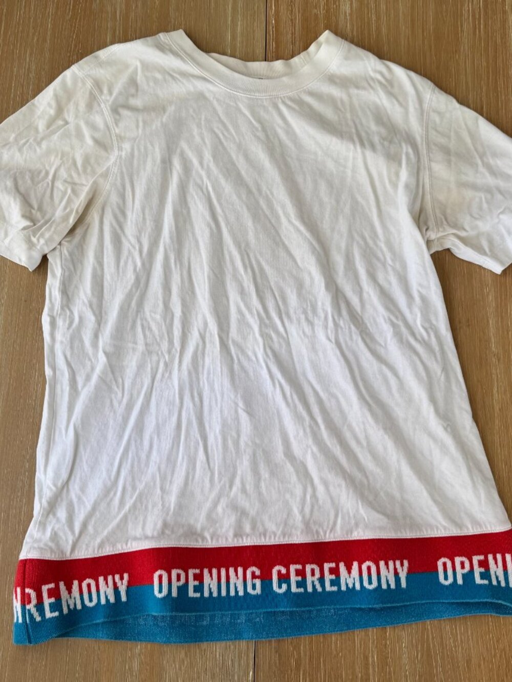 Opening Ceremony White Box Logo Graphic T-Shirt XS Made in Italy NWT